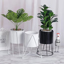 simple metal indoor flower pot stand