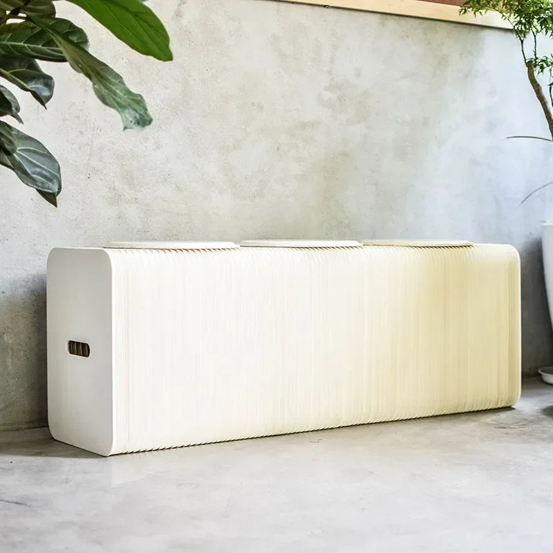 Creative and Environmentally Friendly Folding Retractable Low Stool, Fashionable Bench, Home and Restaurant, Paper Folding Chair - vue 12 sur 22