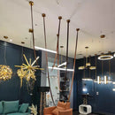 Modern leather belt with LED pendant for decorative lighting