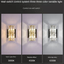 Modern crystal wall light for elegant interior decor