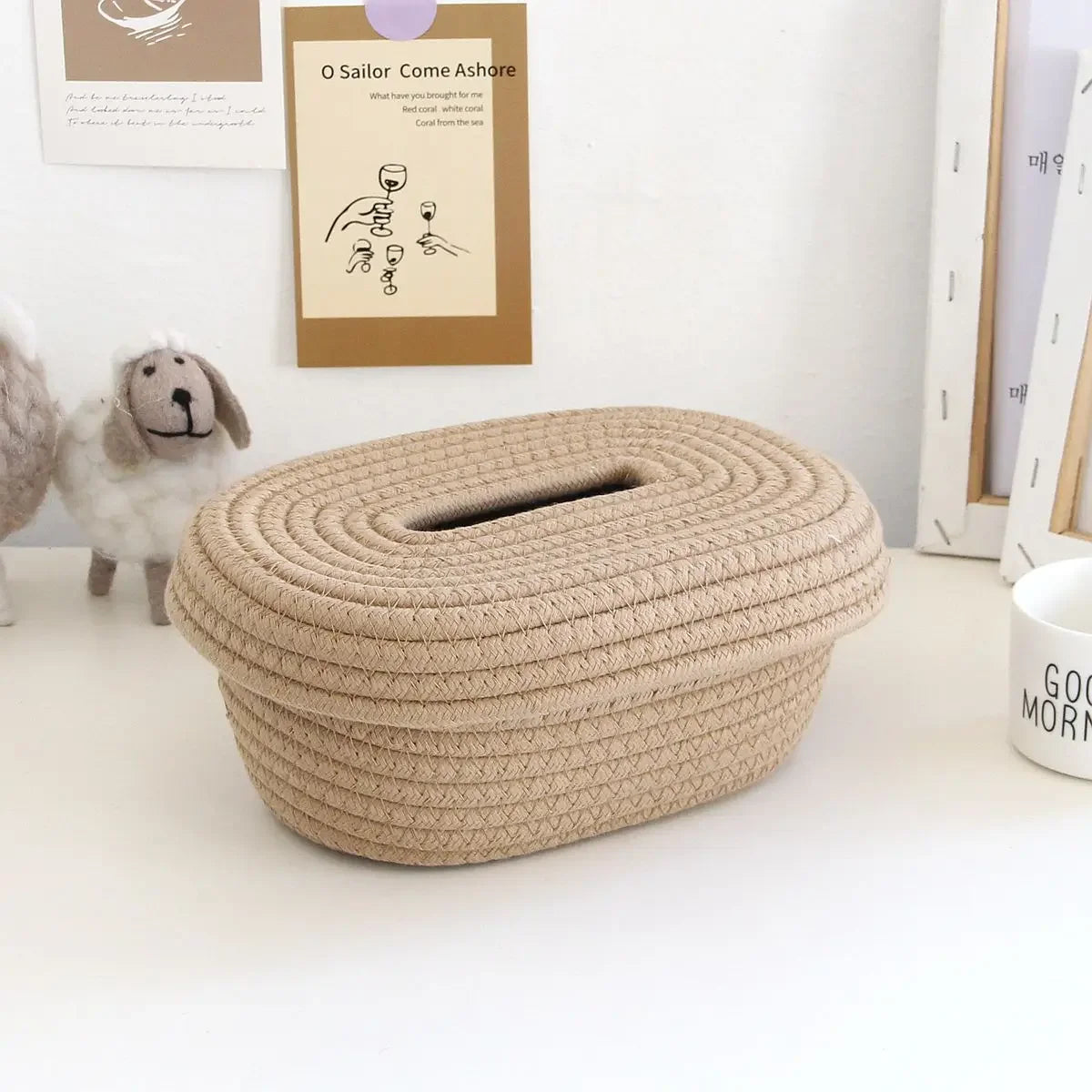hand-woven multifunctional storage baskets