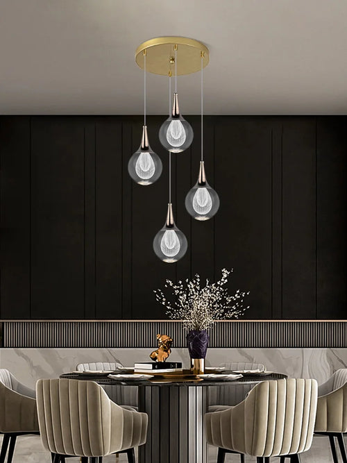 Modern crystal chandelier for animal-inspired home decor - vue 4 sur 13