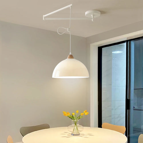 Modern swinging arm LED pendant light - vue 4 sur 30