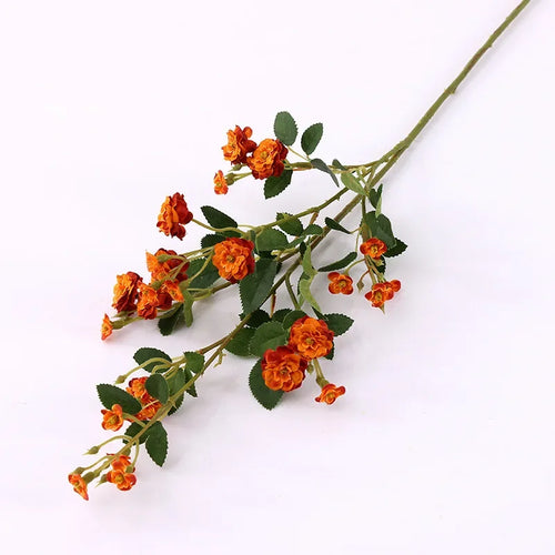 Set of 5 artificial silk roses for floral decoration - vue 13 sur 13