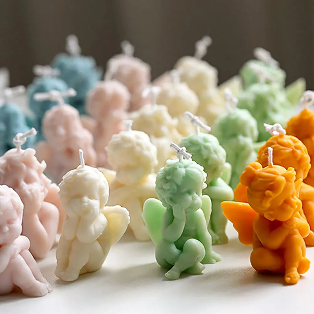 silicone mold for angel scented candles and resin decorations