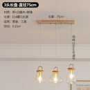 Clear glass art deco style pendant light for indoor lighting