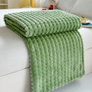 Soft flannel throw faux fur effect for winter living room