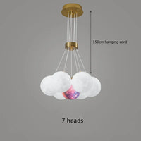 3d moon bubble ball LED chandelier pendant light decoration