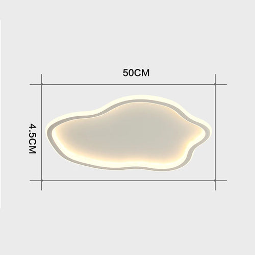 Modern cloud ceiling light for minimalist interiors - vue 4 sur 14