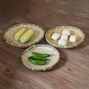 natural bamboo sieve for kitchen decorative bread basket DIY storage
