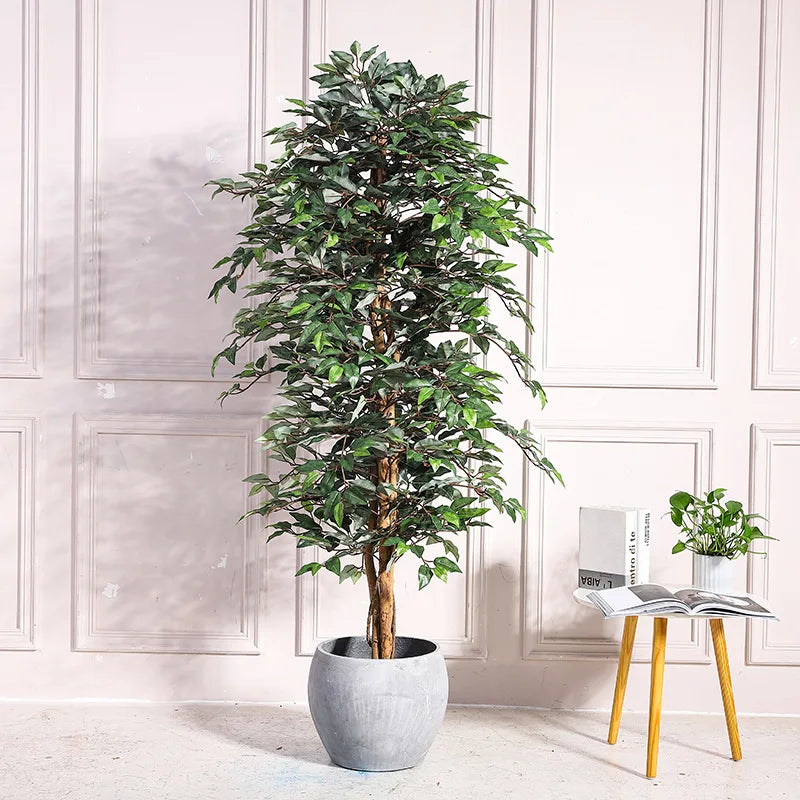 Potted artificial banyan tree for indoor and outdoor decoration