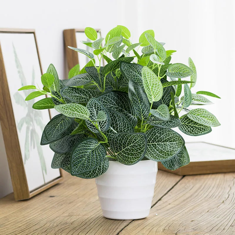 Artificial plastic plants for indoor and office decoration