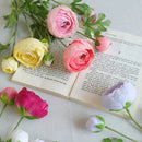 Artificial silk flowers for garden and balcony decoration