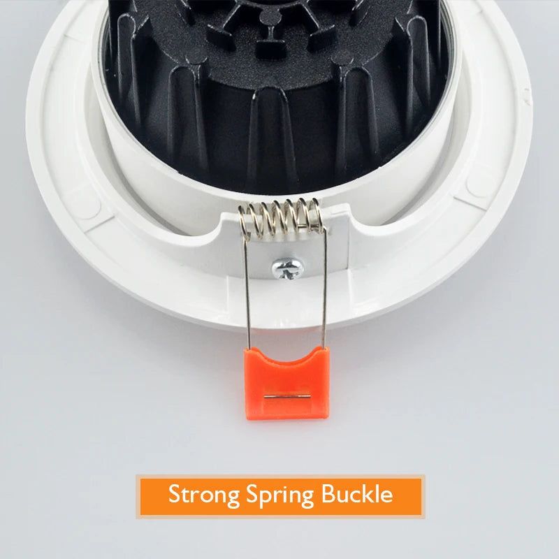Dimmable LED spot recessed COB chip for home lighting - vue 3 sur 8