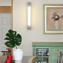 Modern aluminium and glass artistic design wall light