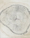 Abstract tree ring posters for decoration
