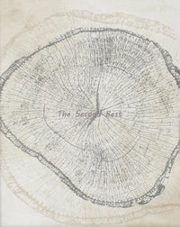 Abstract tree ring posters for decoration
