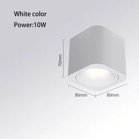 Mini anti-glare surface mounted LED projector for indoor use
