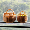 wicker hanging baskets for decorative storage and organization