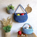 macrame hanging baskets set of three storage tiers