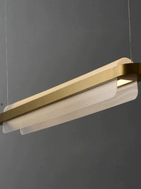 Minimalist long chandelier for restaurant, café or creative office