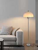 Retro LED floor lamp in acrylic with colourful nordic lampshade