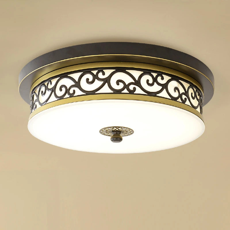 Retro American style LED circular ceiling lights modern decoration