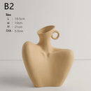 creative ceramic human vase for modern decoration