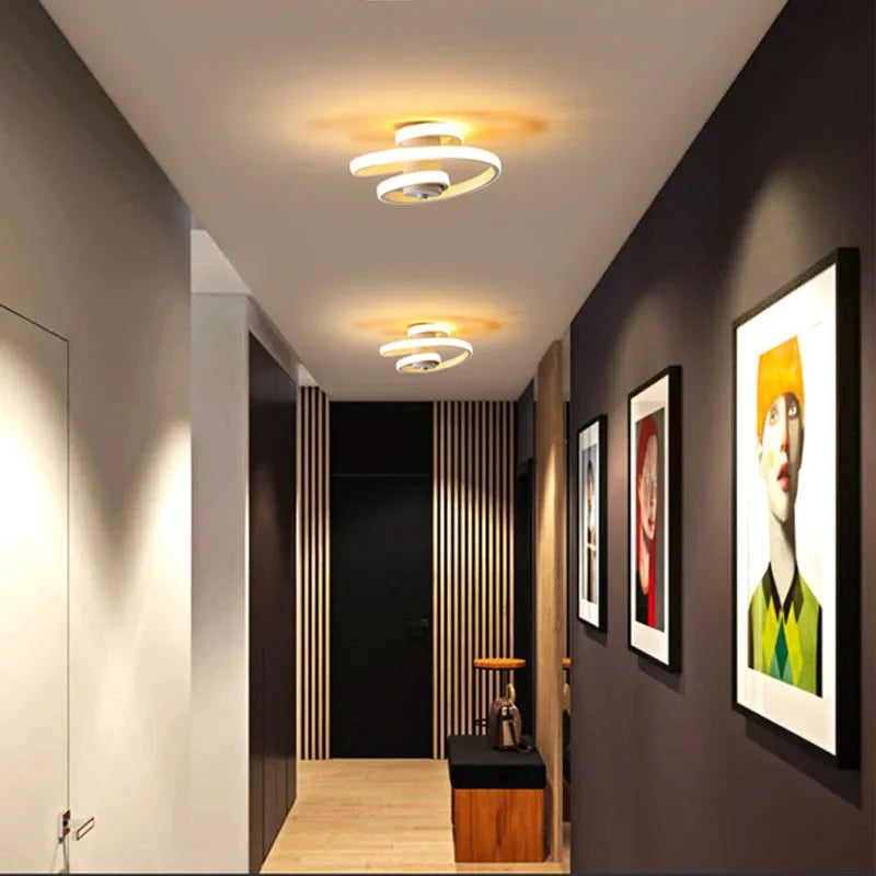 Modern LED ceiling light for stylish interior lighting - vue 5 sur 8