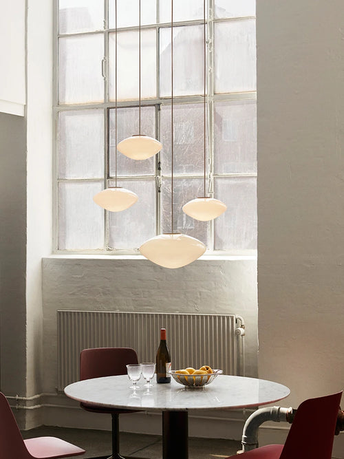 Glass chandelier for restaurant and hotel with antique decor - vue 4 sur 8