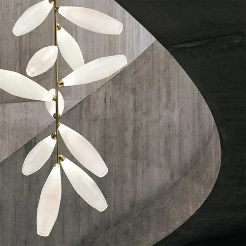 Modern nordic glass chandelier for interior decoration - vue 6 sur 14