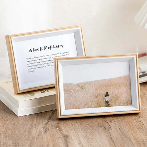 Wooden wall photo frame for decorative gift - vue 4 sur 4