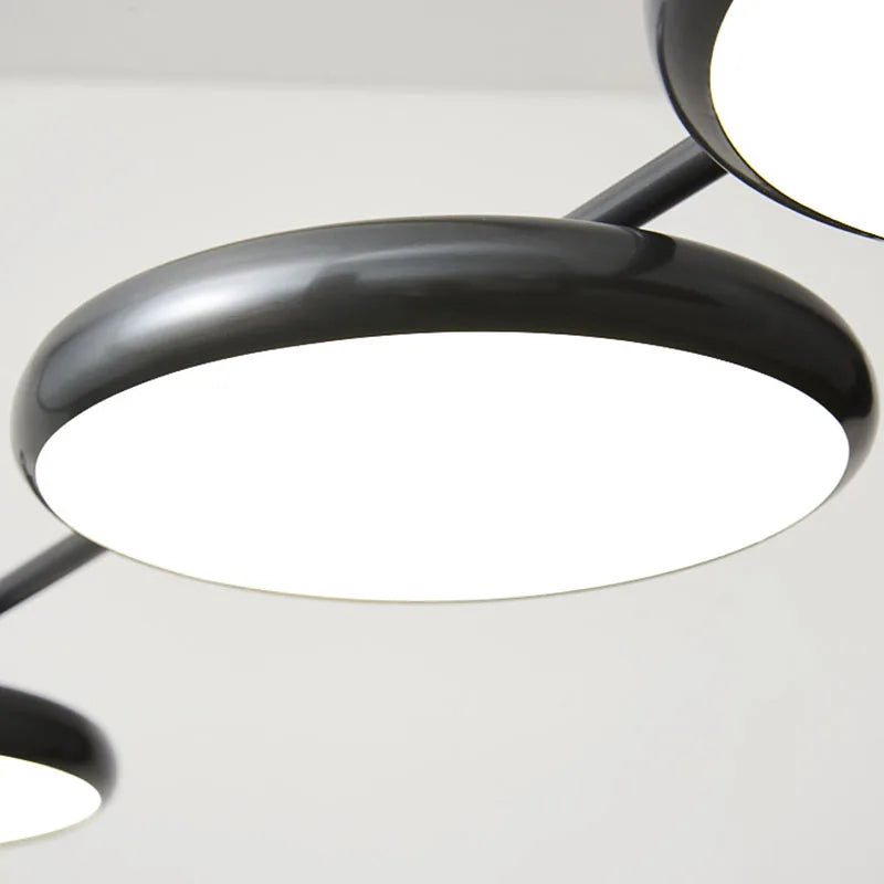 Modern adjustable height pendant chandelier - vue 5 sur 10