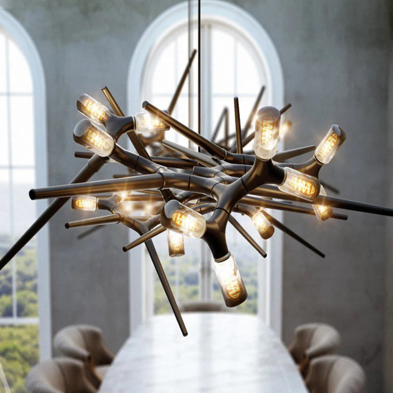 Luxury postmodern roman LED chandelier for hotel - vue 3 sur 13