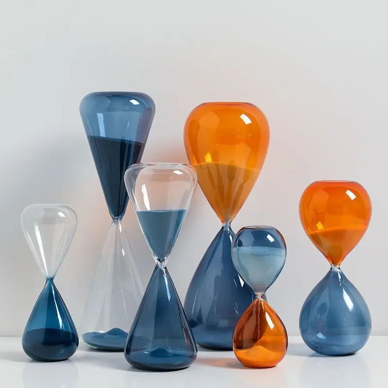 Creative hourglass with timer for kitchen and home decor