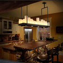 Modern glass LED chandelier for interior decoration