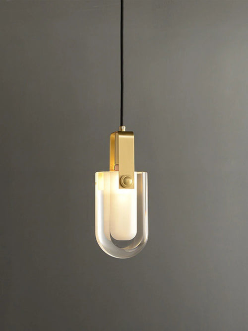 Nordic design crystal and copper chandelier for modern interiors