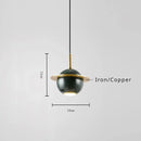 Nordic style natural marble circular chandelier for bars and restaurants
