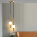 Nordic simple glass ball pendant light for dining room, bedroom, hanging lamp, restaurant and bar chandelier lighting