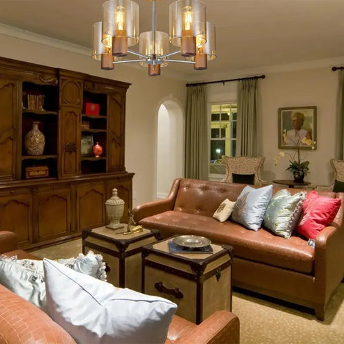 Nordic glass chandelier with creative American style