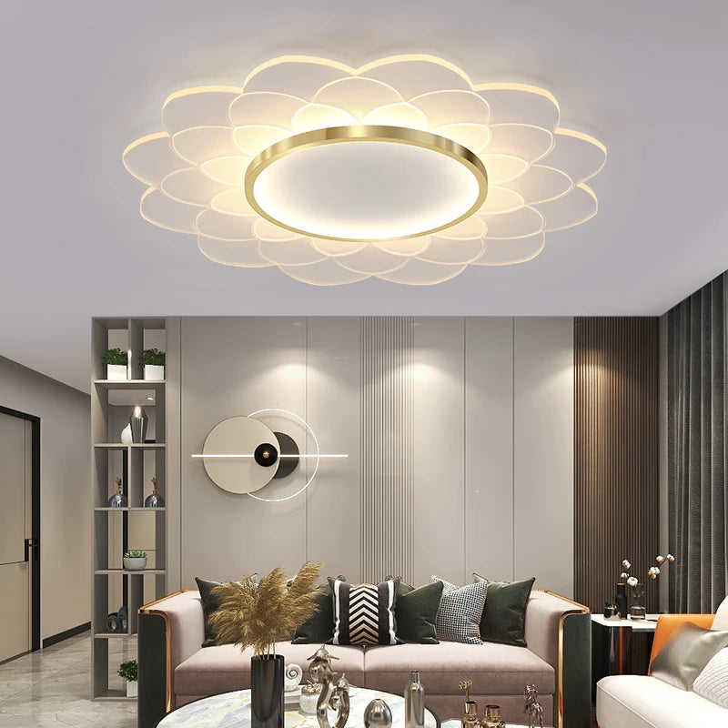 Modern floral designer chandelier for bright home interiors