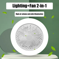 Smart LED ceiling light with fan and remote control