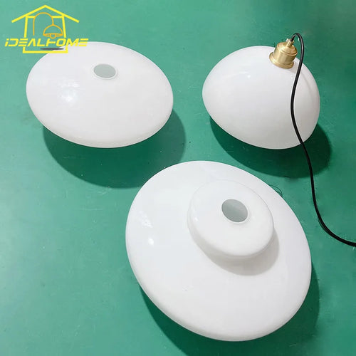 Decorative designer glass pendant light for modern interiors - vue 7 sur 9