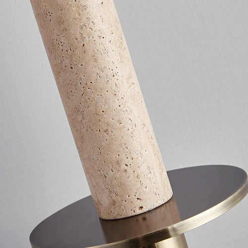 Modern nordic LED pendant lamp for bedside with long line yellow and black stone - vue 5 sur 7