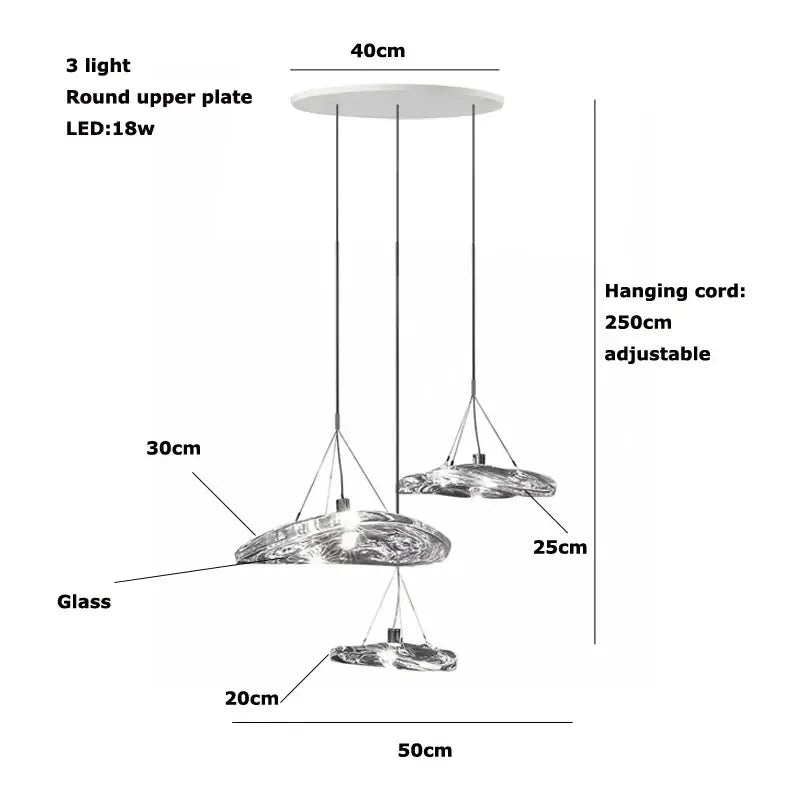 Art deco glass pendant light for elegant lighting
