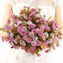 Artificial silk lilac bouquet for floral decor