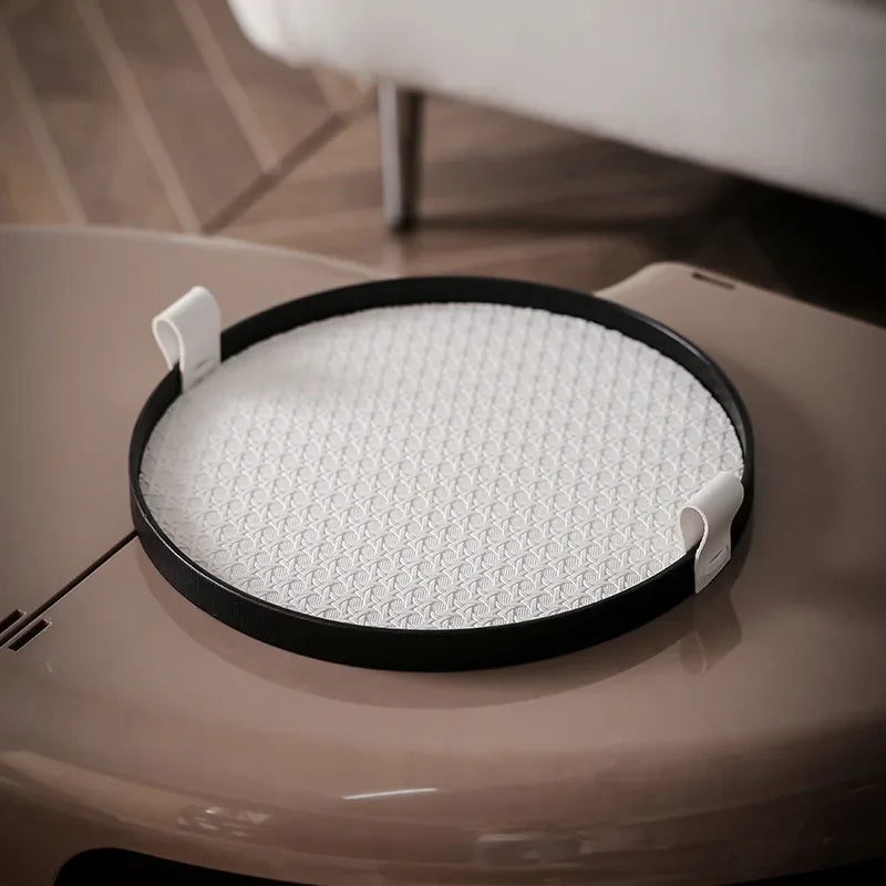 Retro leather tray for luxury storage and decoration - vue 6 sur 8