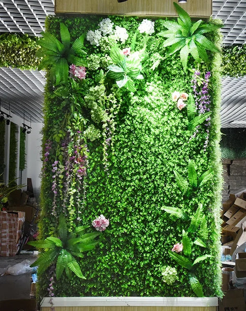 Artificial grass wall decoration for events and parties - vue 9 sur 21