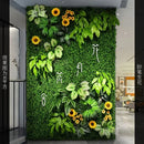 Artificial plant wall for outdoor decoration and landscaping