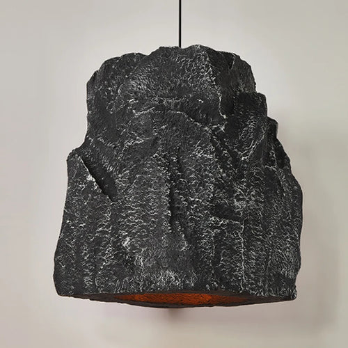 Handmade nordic chandelier with imitation stone wabi sabi style - vue 4 sur 7